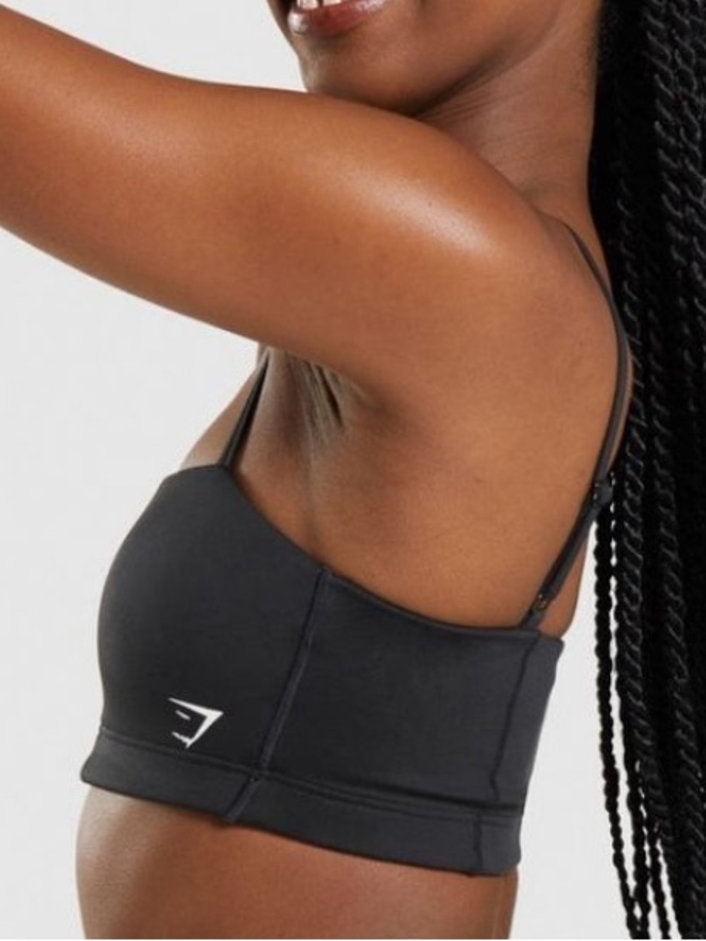 Gymshark Black Longline Seamless Sports Bra